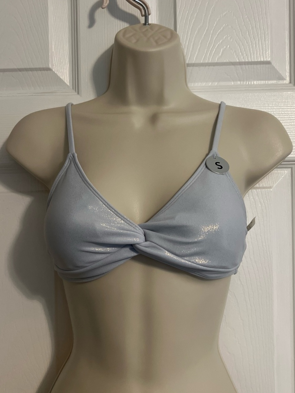 New forever 21 shimmer bikini top with subtle glitter #size s